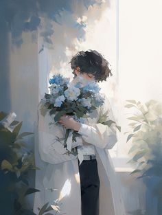 Instagram & WhatsApp Aesthetic Flower Boys Dpz